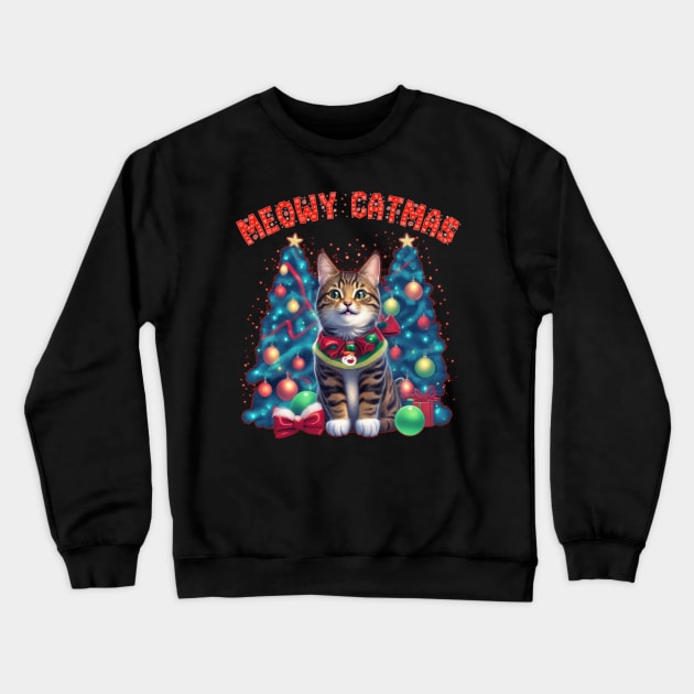 meowy catmas Crewneck Sweatshirt by sukhendu.12